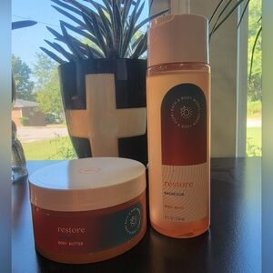 Bath & Body Works Restore Magnesium Body Butter & Body Wash Set